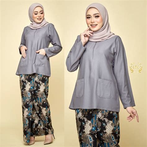 Tapi ada juga yang menggunakan risleting sebagai penggantinya. 40+ Trend Terbaru Songket Baju Kurung Kedah Batik - Lamaz ...
