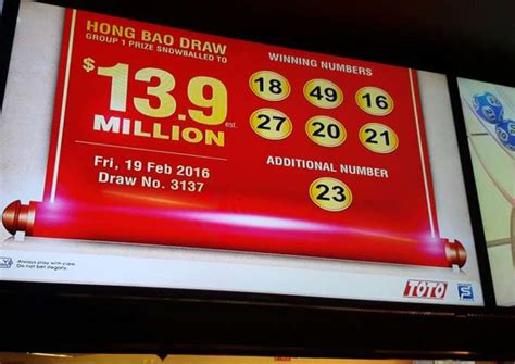 It is quite different from sportstoto 4d even though the names might. 2 winners share $13.9m Toto Hongbao jackpot; winning ...