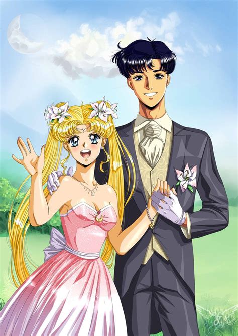 Only the best hd background pictures. Mamoru and Usagi by Vladta | Sailor chibi moon, Sailor ...