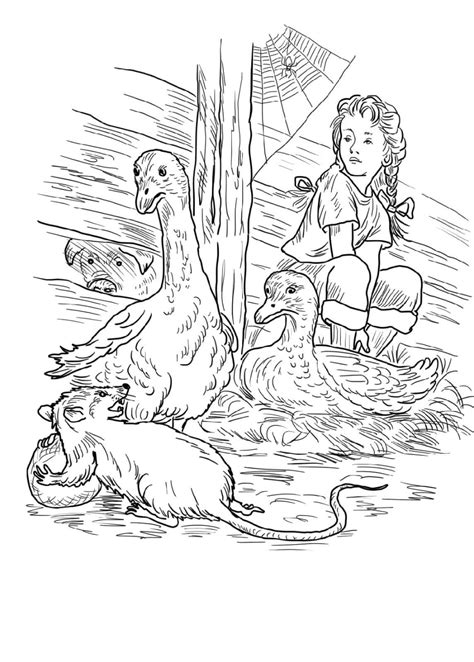 Charlottes web book drawings | charlotte's web page 9 illustration, in kelvin mao's williams, garth. Pin on Coloring Pages