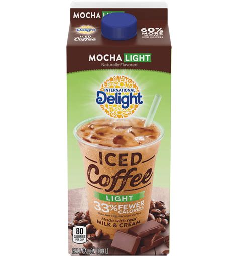 Mocha Light Iced Coffee Carton | International delight iced coffee, Iced coffee, Coffee creamer