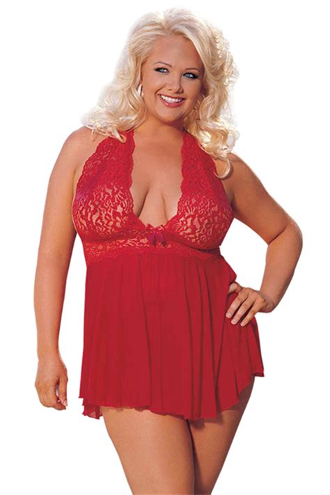 Us stocks gained to finish off the week with the dow and s&p 500 closing at record highs. Sexy Sheer Red Halter Plus Size Babydoll With Lace Bust & Matching Thongs