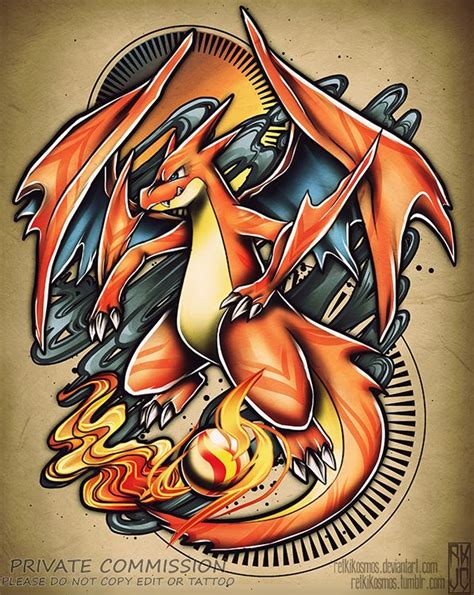 3,605 отметок «нравится», 17 комментариев — diego amaya m (@diegoamayam) в instagram: Mega Charizard Y Tattoo Commission by RetkiKosmos on ...