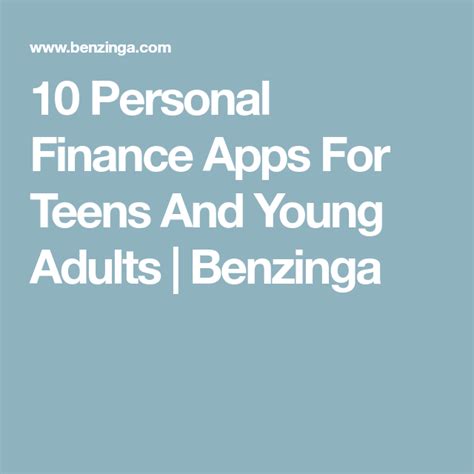 Money management tips that are achievable and relate to their own context are the most well received by young adults. 10 Personal Finance Apps For Teens And Young Adults ...