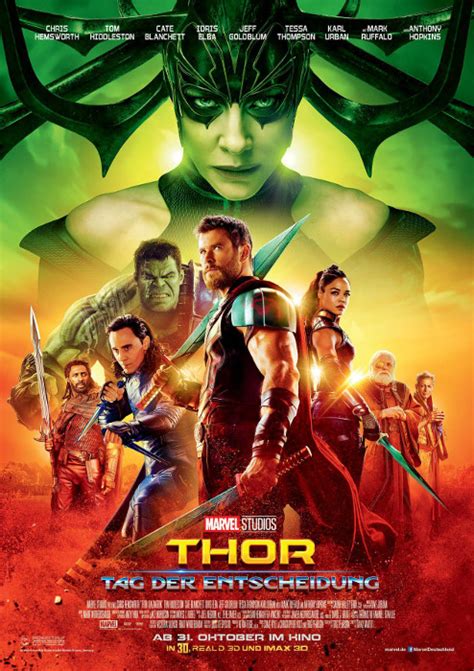 Matt damon übernimmt dabei angeblich die rolle von loki. Filmplakat: Thor: Tag der Entscheidung (2017) - Plakat 3 ...