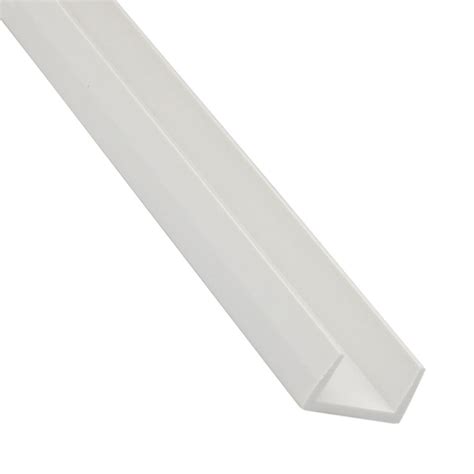 Achetez maintenant chez un de nos partenaires ! Profil U PVC, 10 x 10 x 1 mm, L = 2.6 m, alb