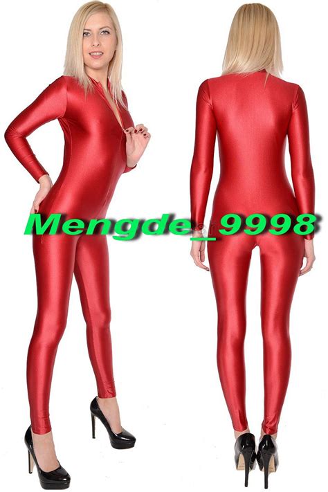 Pantyhose outfits stockings outfit nylons red pantyhose stockings lingerie orange tights colored tights outfit my tights fashion tights. 2019 Red Lycra Spandex Bodysuit Catsuit Costumes Sexy ...