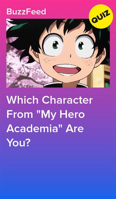 Hey there death eaters, it's me, ya boy. Which Character From "My Hero Academia" Are You? | My hero ...
