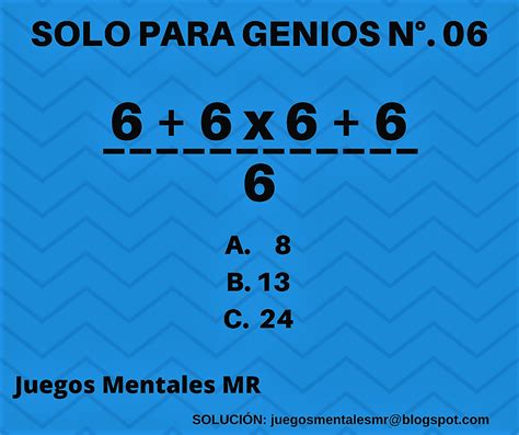 Sencillos juegos de logica y estrategia. Juegos Mentales MR - Publicaciones | Facebook