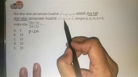 Soal matematika sd jawaban b pdf free download. 30 SBMPTN - Soal matematika dasar akar persamaan kuadrat ...