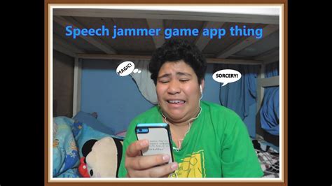 Speech jammer slightly reduces the rate at which you hear your voice, making it very difficult (or impossible) to talk. speech jammer game app thing - YouTube