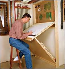 Shop for folding tables in kitchen & dining furniture. Folding Wall Table Plans | Preview - Shop Drafting Table ...