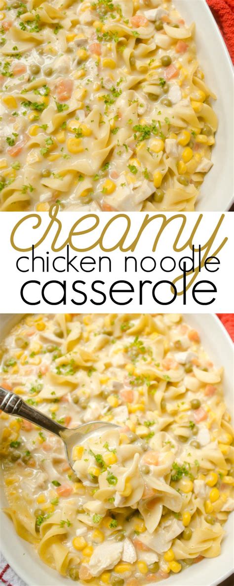 Aug 23, 2017 · heat the oven to 400°f. creamy chicken noodle casserole | Creamy chicken, Noodle ...