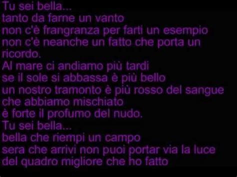 Testo e accordi per chitarra di ci sei tu, in tonalità do. Biagio Antonacci -Tu sei bella (testo) - YouTube