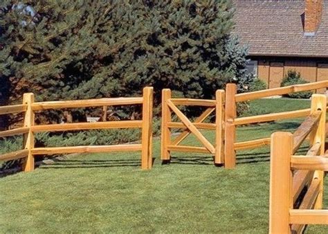 At least two and preferably three for a higher gate. Split rail fence with gate. - Modern Design in 2020 ...