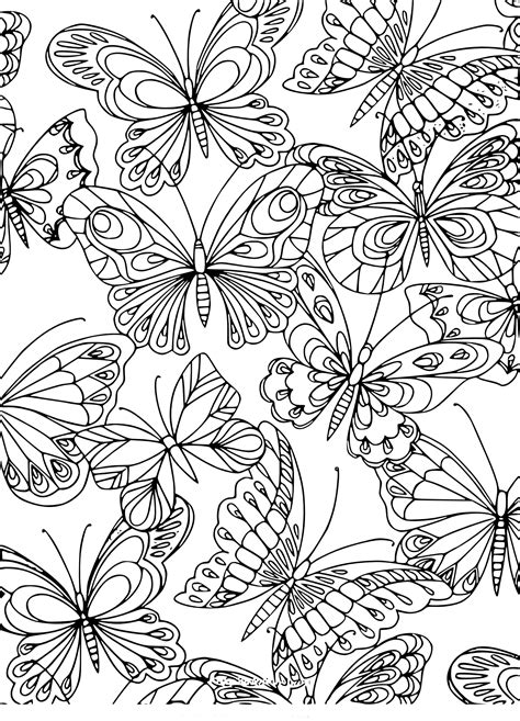 Pour imprimer et télécharger gratuitement vos coloriages papillon (animaux). Coloriage adulte papillon à imprimer