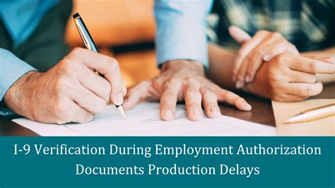 This document is given to u.s. Form I-9 Verification During Employment Authorization ...