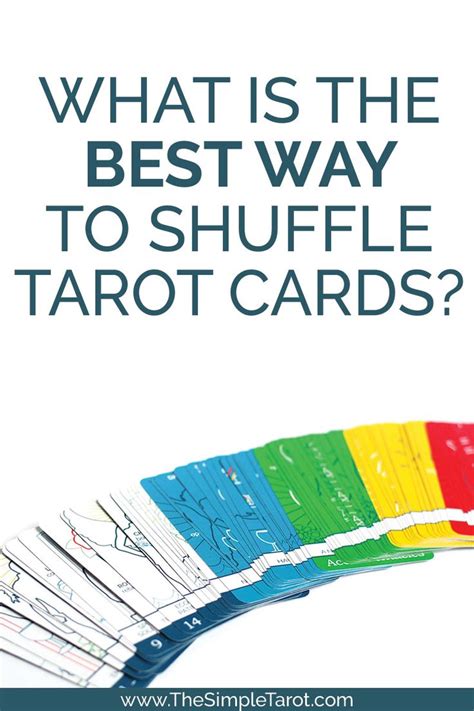 In fact, many see cards are cards and end up treating tarot as a deck of tarot cards. The Best Way to Shuffle Tarot Cards - for real! (With ...