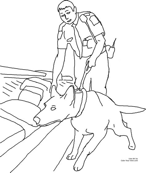 You can print or color them online at. Drug Detection Service Dog Coloring Page