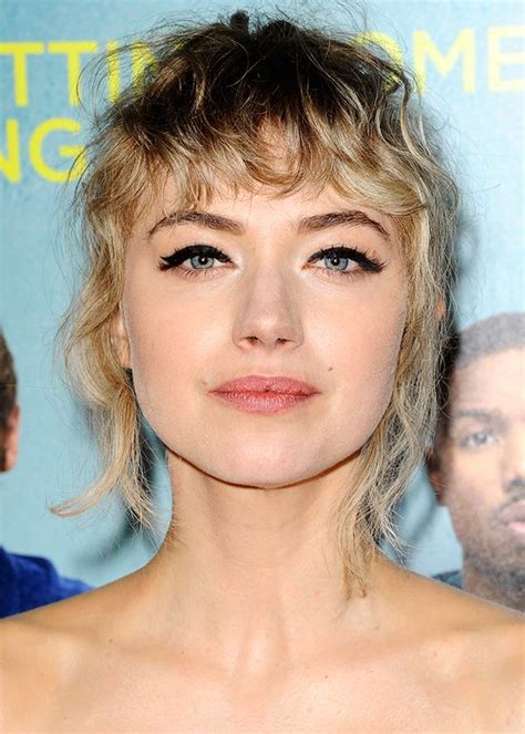 Collection by dolly anton • last updated 8 weeks ago. Imogen Poots … | Curly hair photos, Wavy bangs, Hairstyles ...