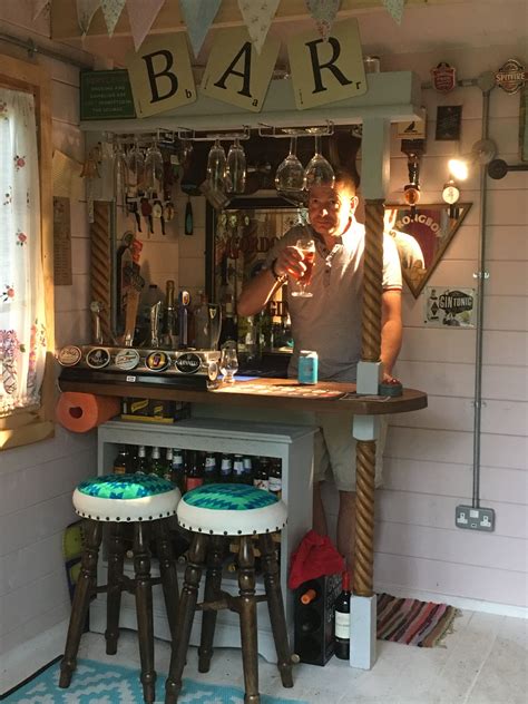 The log cabin has 12 dining rooms and each is unique in terms of size, style and artwork. Hubby enjoying a beer in our finished bar in the log cabin ...