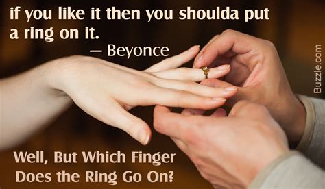An easy way to remember this is the wedding ring should be closest to the heart since it symbolizes the love keep the engagement ring at home: Do You Know Which Finger the Engagement Ring Goes On? You ...