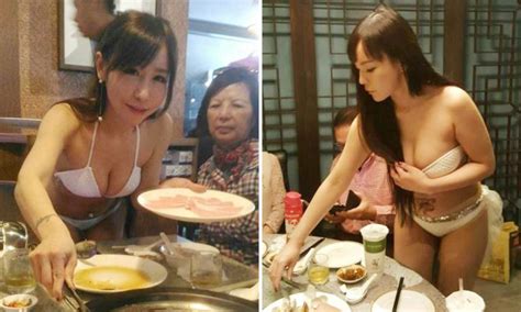 Get delicious results without spending a ton of moola. Yum! Bikini-clad women serve food at Taipei hot-pot ...