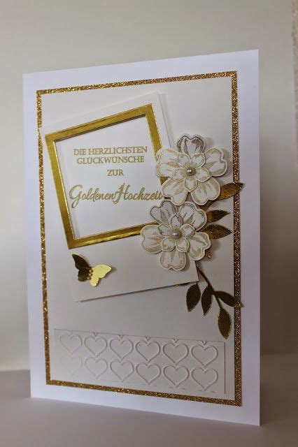 Für jedes liebespaar ist die heirat einer der schönsten tage im leben und wahrlich ein grund, diesen wunderschönen. Sarahs-Stempelkammer: Zur Goldhochzeit! | Karte hochzeit, Geschenke zur goldenen hochzeit ...