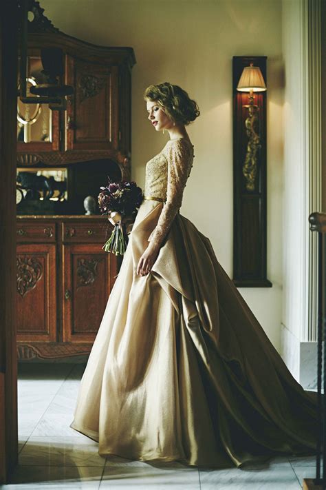 AYUMI BRIDAL COLOR DRESS GOLD ウェディング カラードレス ゴールド ...
