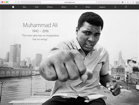 This is a popular small book in which the author gathered 42 sayings of the prophet muhammed (pbuh). Apple posts a homepage tribute to titan of boxing Muhammad Ali