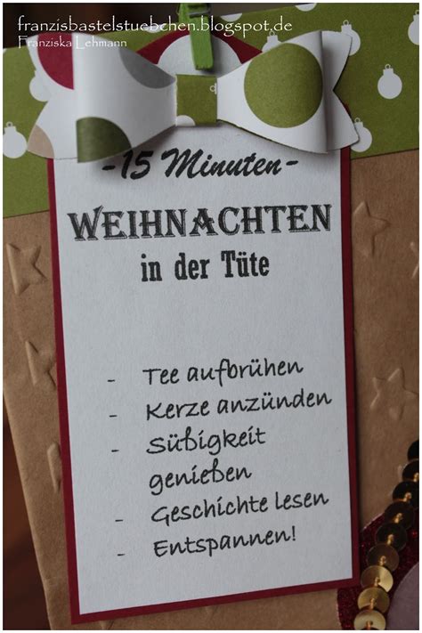 Das wichtigste fest in deutschland ist weihnachten. Franzi´s Näh- und Bastelstübchen: -15 Minuten- Weihnachten ...