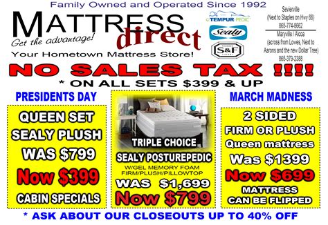 Mattress direct sells mattresses wholesale, not retail to consumers. Mattress Direct Advertiser in The Residential (With images ...