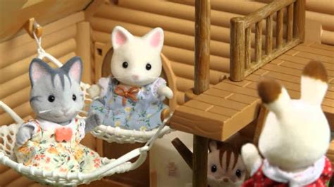 Sylvanian families log cabin furniture. The Sylvanian Families Log Cabin - YouTube