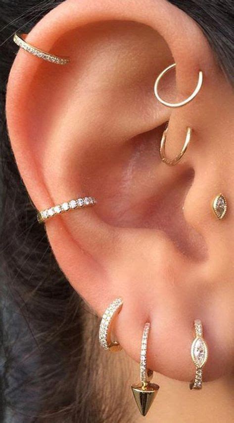 ☊ ultimate ear piercing guide from piercee. Message - Diy Crafts - DIY & Crafts | Multiple ear piercings, Ear jewelry, Ear cuff