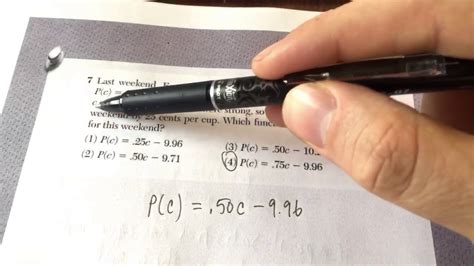 He found that his proﬁ ts only declined when he sold between 10 and 40 tickets. January 2018 - Algebra 1 Common Core Regents Exam #1-10 ...