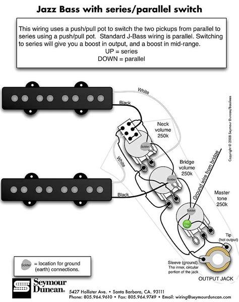 Humbucker pickup color code charts. Jazz Bass Wiring Diagram | Wiring Diagram