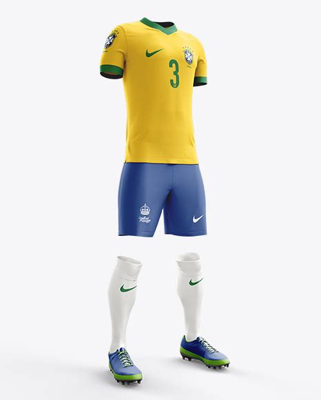 Download men's full soccer kit mockup psd. Download Psd Mockup Boots Football Kit Half-Turn Halfside ...