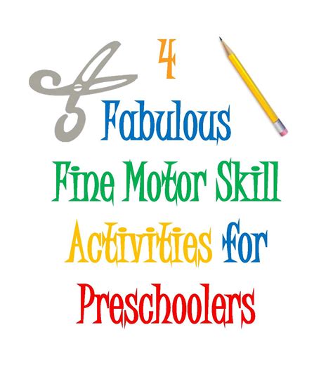 Here we've collected our best posts about activities for preschoolers, we found bloggers to write more posts, and picked 10 of our favorite blogs featuring. Designing Life: Four Fabulous Fine Motor Skill Activities ...