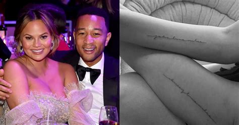 Teigen may not be jewish but she's nonetheless one of our favorite celebrity moms. Chrissy Teigen and John Legend Matching Arm Tattoos 2019 ...