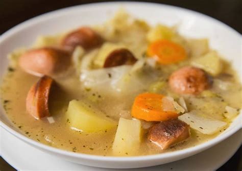 I made mine using water, since i was out of my homemade vegetable broth. Simple Way to Prepare Homemade Cabbage and sausage soup ...