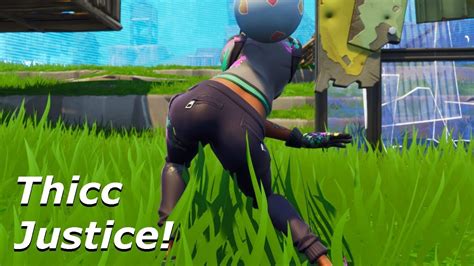 Fortnite battle royale with newest thicc skin cosplays! Fortnite Thicc Teknique Using Orange Justice! - YouTube