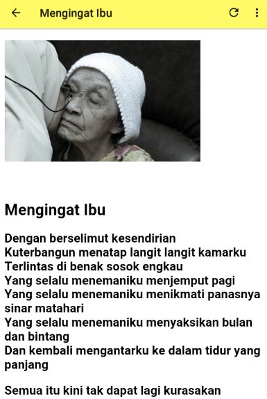 Tuhan telah memberikan kenikmatan yang lebih dari cukup. Puisi Untuk Ibu Yang Sudah Meninggal - KT Puisi