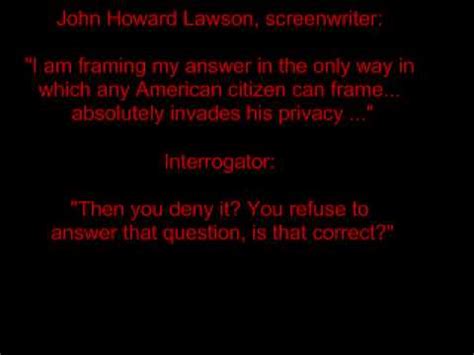 Maybe you would like to learn more about one of these? john howard lawson testimony - YouTube