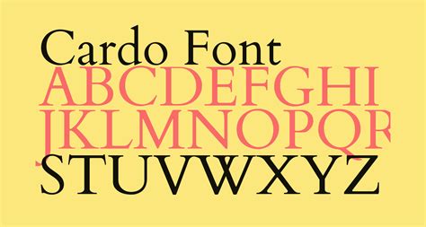 In all formats (cardo woff2, cardo woff, cardo ttf, cardo eot). Cardo free Font - What Font Is