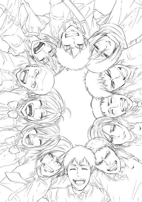 Attack on titan & its characters belongs to hajime isayama. Картинки по запросу levi and eren coloring page attack on ...