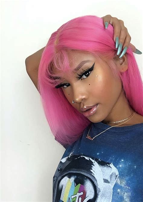 You can a get a teal ombre highlight that makes your black hair brighter and brighter. Pin by jay noel 🦋 on HAIR / HAIR STYLES | Black girl pink ...
