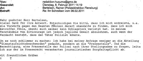 Stellungnahme polizei schreiben / ihr schreibt geschichte. Gilt die Pressefreiheit auch in Schleswig?, Polizeidoku ...