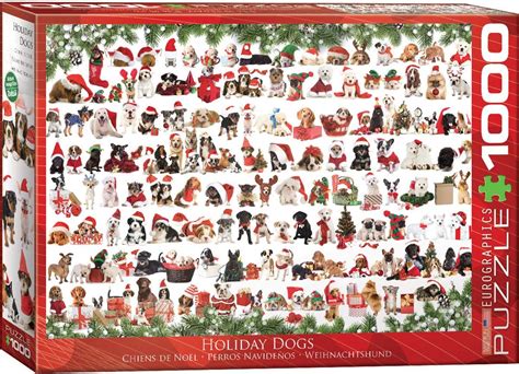 The original jigsaw features 54 hand drawn dog illustrations. EuroGraphics Holiday Dogs Jigsaw Puzzle (1000-Piece ...