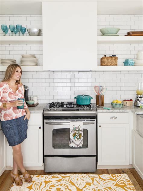 A single ceiling light illuminates the room. Small Galley Kitchen Ideas: Pictures & Tips From HGTV | HGTV