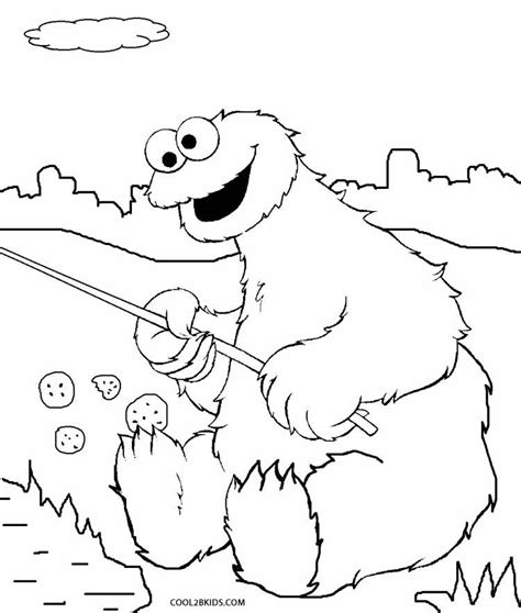 Halloween monster coloring pages printable n children colouring. Printable Cookie Monster Coloring Pages For Kids ...